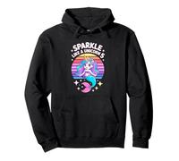 Sparkle Like A Unicorn 5 Mermaid Birthday Girl Pullover Hoodie