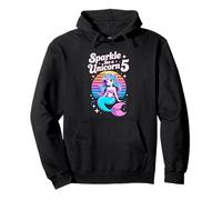 Sparkle like a Unicorn 5 Mermaid Birthday Pullover Hoodie