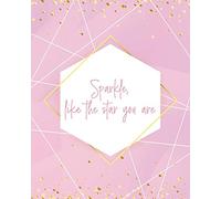 SPARKLE LIKE THE STAR YOU ARE NOTEBOOK: Lined Journal - 150 Pages - 8x10 inch (ABSTRACT WAVE INSPO JOURNALS)