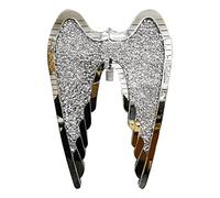 SPARKLE PALACE® Crushed Diamond Crystal 60x40cm Angel Wings- Silver Sparkle Hanging- Crushed Diamond Home Accessories