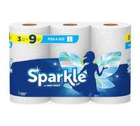 Sparkle® Pick-A-Size® Paper Towels, 3 Triple Rolls = 9 Regular Rolls