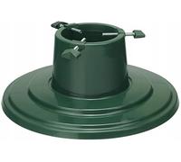 SPARKLE PLANTS Christmas Tree Stand - Modern Round Tree Base with Water Reservoir - Heavy Duty Adjustable Stand for Real & Artificial Xmas Trees - Holiday Home Decor (Green)