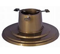 SPARKLE PLANTS Christmas Tree Stand - Modern Round Tree Base with Water Reservoir - Heavy Duty Adjustable Stand for Real & Artificial Xmas Trees - Holiday Home Decor (Gold)