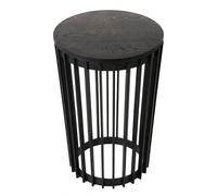 SPARKLE PLANTS Modern Slatted Plant Pot Stand - Reversible 2-in-1 Indoor Outdoor Planter Holder with Insert or Shelf Option - 40cm / 54cm (Big Black Stand + Black Shelf)