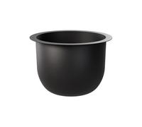 SPARKLE PLANTS Modern Slatted Plant Pot Stand - Reversible 2-in-1 Indoor Outdoor Planter Holder with Insert or Shelf Option - 40cm / 54cm (Big Black Insert)