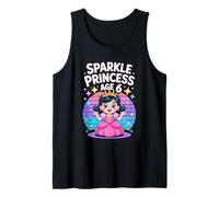 Sparkle Princess Age 6 Cute Birthday Girl Tank Top