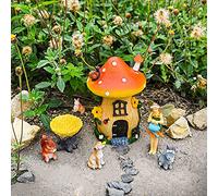 Sparkle Race Fairy Garden Accessories Kit with Miniature Figurines, Fairy Garden Kit for Kids Gnomes Garden Decorations, Fairy Village with Mini Fairy Figurines Outdoor & Indoor Ornaments Home Decor