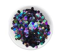Sparkle Sequins Bulk, 3mm 4mm 5mm 6mm Flat Round PVC Loose Sequins, Blue Pink Paillette Sewing Craft 1bag(Midnightblue,3mm)