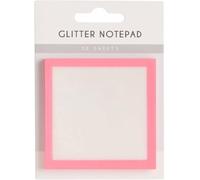 Sparkle Sticky Notes, Clear Notes Pastel, Cute Self Adhesive Note Memo Pads, Transparent Glitter Notepads Stationery, See Through Notes, Small to Do List, Office Supplies (3Bags) (Pink)