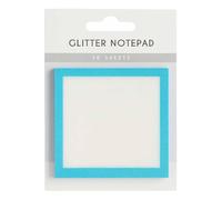 Sparkle Sticky Notes, Clear Post It Notes Pastel, Cute Self Adhesive Note Memo Pads, Transparent Glitter Notepads Stationery, Small to Do List, Office Supplies (1, Blue)