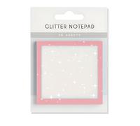 Sparkle Sticky Notes, Clear Sticky Notes Transparent, Cute Self Adhesive Note Memo Pads, Glitter Notepad Small to Do List Sparkle Notepads Stationery for Study Desk Office Books Annotation(Pink)