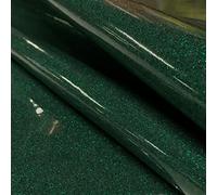 Sparkle Vinyl Fabric, Smooth Glitter Faux Leather Sheets, Shiny Material, Great for Upholstery Bag Making Hair Bows Clips Earrings DIY and Craft Projects - 1 Foot 12"x54" (Green)