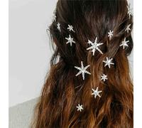 Sparkle Wedding Hair Clips Rhinestone Silver Crystal Pieces Wedding Hair Pieces for Brides Cz Hair Pins Bridal Flowers Bridesmaid Hair Clips Hair Accessories Women