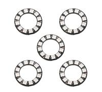 Sparkleiot 12 Bits WS2812 RGB LED Ring SMD 5050 Addressable LED String Individual Programmable with Integrated Driver DC 5V for Arduino Raspberry Pi ESP32(Pack of 5pcs)