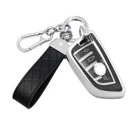 SparkleJoy Car Key Case Glitter Compatible with BMW Series 1/2/3/4/5 1 Series 2 Series 3 Series 4 Series 5 Series X1 X2 X3 X4 X5 X6 F15 F16 F44 F45 F48 F49 F85 F86 Keys, TPU Protective Cover - Smart