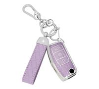 SparkleJoy Car Key Case Glitter Compatible with Ford Fiesta Focus Mondeo Tourneo Ecosport Galaxy Kuga Falcon Fusion Escort Ka B-Max Key, TPU Protective Cover - Flip Key, purple, extra