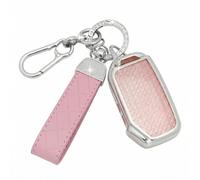 SparkleJoy Car Key Cover，Sparkle Car Key Case with Leather Keychain Fit for Kia Sportage Ceed XCeed Proceed Sorento Tonic Rio Stinger Seltos Soul K3 K5 K8,TPU Protective Keyshell - Smart Key