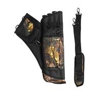 Sparklenut Archery Quiver, Back Hip Arrow Quiver, 4 Tubes Arrow Holder, Adjustable Archery Bag, fit for Compound Bow and Recurve Bow (Standard Quiver)