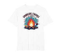 Sparklers, S'Mores & Liberty T-Shirt, Men's Big and Tall, White, 5X Tall