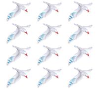 Sparkles Partyware Inflatable Seagull - Pack of 12-30"/76cm White Inflatable Seagull - Hawaii Beach Themed Party Decoration, Fun Present, Photobooth Accessory