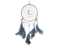 Sparklesphere, Dream Saver, Grey with Crescent Moon, Feather Wall Hanging Decoration, Dream Saver for Girls, Dream Saver for Boys, Dream Catcher, Crystal