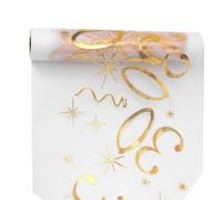 Sparkling Adult Birthday Party Decoration 30cm Wide Gold Table Runner For Dessert Buffets Gift Tables Celebration Event Reusable Polyester Table Decoration