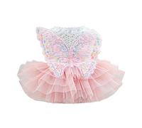 Sparkling Bling Bling Tutu Pet Dress With Delicate Lace Trim For Extra Small And Tiny Puppies Ideal Party Celebration Outfit (E, XL)