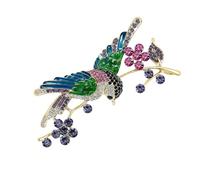 Sparkling Blue Avian Pin with Secure Clasp Perfect for Formal Wear Handbags or Celebrations Unique Bird Pin Accessory