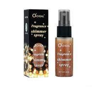 Sparkling Body Setting Spray for Collarbone Highlights - Long Lasting Glitter Mist with Dewy Finish - Waterproof Makeup Fixer for Stage & Parties - Beige Shade 100ml(No. 1)