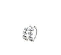Sparkling Bow Row Hoop Earrings - female - Pandora - Earrings - White - ONE SIZE - Accessories ONE SIZE