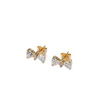 Pandora Timeless Sparkling Bow Earrings in Sterling Silver with Gold Plated Alloy and Cubic Zirconia, 263507C01