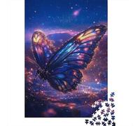 Sparkling Butterfly 1000-Piece Puzzle for Adults, 70x50cm/1000pcs, A Relaxed Project for Colder Days; Low-dust Card Pieces for Tidy Sorting