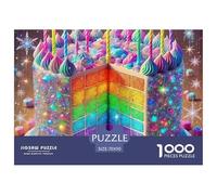 Sparkling Cake Puzzle 1000 Pieces Adults Creative Fun Leisure Hobby Relax Gift Box Eco-Friendly 70x50cm/1000pcs
