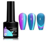 Sparkling Cat Eye Gel Nail Polish Set - Double Illusion Glitter, Magnetic Effect & Soak Off Formula for Salon Quality, DIY - UV/LED Light - Home & Professional Use