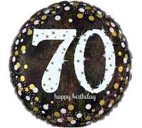 Sparkling Celebration 70th Birthday 18" Mylar Balloon