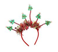 Sparkling Christmas Hairband With Sequined Elk/Bells Design For Holiday Theme Family Gathering Celebration Party