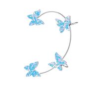 Sparkling Colorful Paillette Crystal Ear Clips Without Piercing For Women Ear Cuff Clip Earrings Party Jewelry Gift Clever treatment