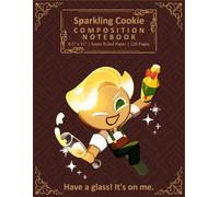 Sparkling Cookie Composition Notebook: French-Ruled Journal Seyes paper 120 Pages for students and writers, Handwriting Practice