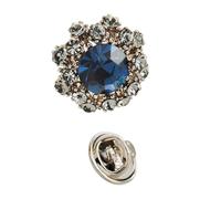 Sparkling Crystal Brooch with Iridescent Stones Safe Conveyor Attachment Pin Accessory for Clothes Coats Formal Event Safety Clasp Brooch Pin, one size, As described