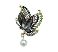 Sparkling Crystal Butterfly Pin Rhinestones Brooch Retro Dress Clip For Hats Scarves Bags Formal Event Fashion Jewelry Fashion Brooch Accessories