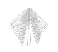 Sparkling Crystal Headband Bridal Shower Head Chain Wedding Party Headdress Framed Glass Dinner Banquet