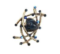 Sparkling Crystal Mix Nest Plan Brooch Twelve Hundred Dress Jackets Formal Wear Sparkling Crystal Jewelry, Einheitsgröße, As described