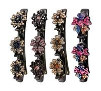 Sparkling Crystal Stone Hair Clip - Sparkling Crystal Stone Hairpin | Women's Rhinestone Hairpin | Easy to Weave Hair Clip Hairband | Hair Barrette Accessories for Women and Girls