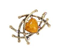 Sparkling Crystal Studded Mixture Nest Plan Brooch Twelve Hundred Dresses Jackets Formal Clothing Thin Alloy Brooch