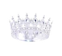 Sparkling Crystal Tiaras & Crowns for Women & Girls - Rhinestone Bridal Wedding Headpiece, Princess Birthday Party Hair Accessories, One size, Non-Precious Metal, Crystal