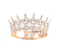 Sparkling Crystal Tiaras & Crowns for Women & Girls - Rhinestone Bridal Wedding Headpiece, Princess Birthday Party Hair Accessories, One size, Non-Precious Metal, Crystal