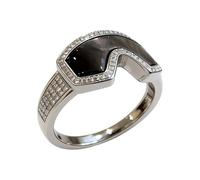 Sparkling Dating Rings Snow Goggles Shape Opening Unique Finger Jewelry Copper Texture for Party and Daily Wear Punk Jewelry