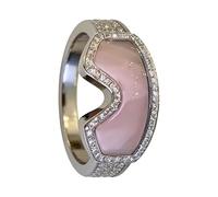 Sparkling Dating Rings Snow Goggles Shape Opening Unique Finger Jewelry Copper Texture for Party and Daily Wear Comfortable Wear