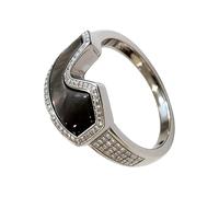 Sparkling Dating Rings Snow Goggles Shape Opening Unique Finger Jewelry Copper Texture for Party and Daily Wear Copper Zirconia