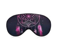 Sparkling Dream Catcher Sleep Mask with Adjustable Strap, Breathable Sleep Masks for Women Men, Soft Eye Mask for Side Sleepers, Travel, Office Nap, Airplane & Blocking Light